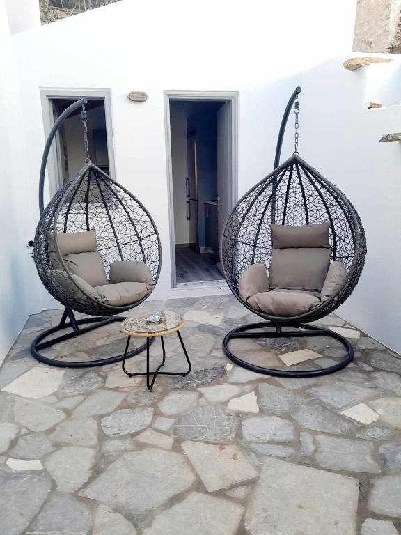 Posezení v ubytování "Zeus House" Sevasti Symi Studios