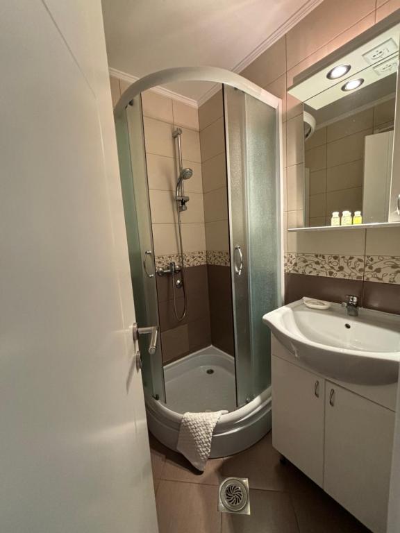 Koupelna v ubytování Apartmani "MARIJA" Golubac