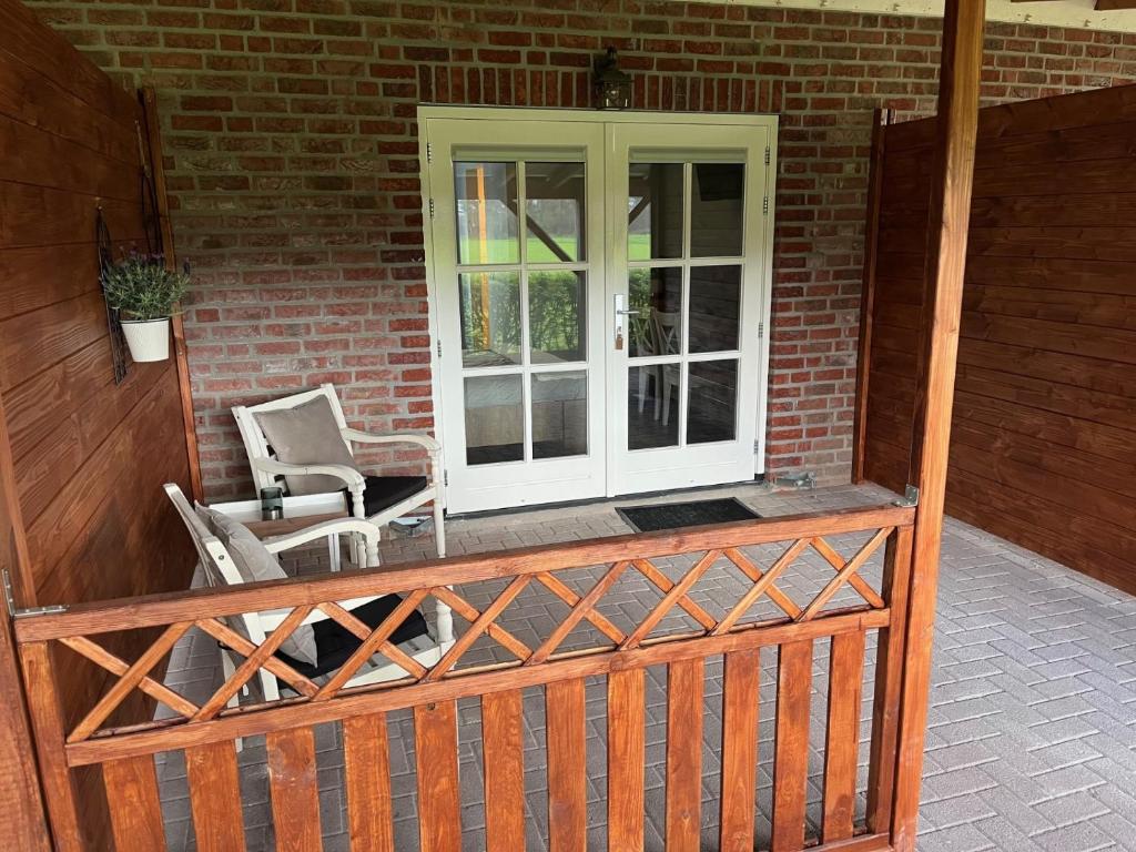 Balkón nebo terasa v ubytování B&B Hoeve Fraai Achterhoek