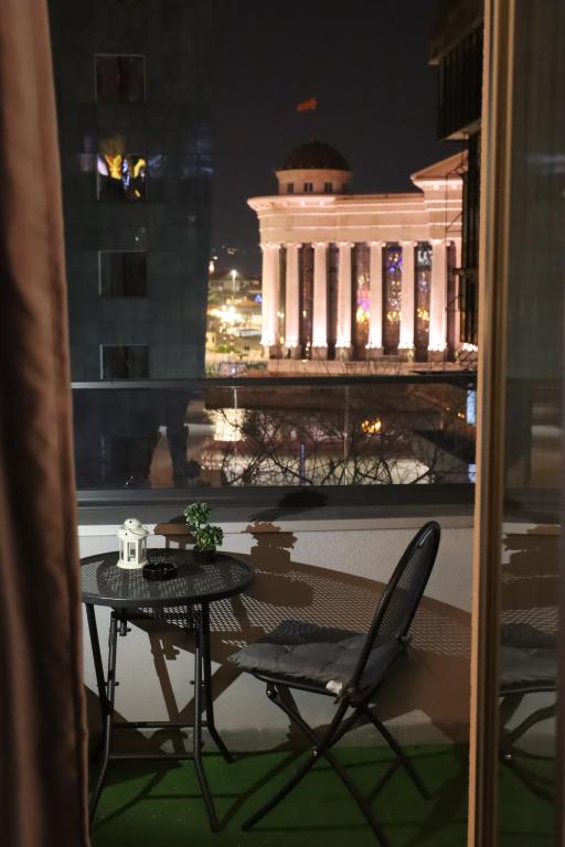 Balkón nebo terasa v ubytování Hotel Macedonia Square
