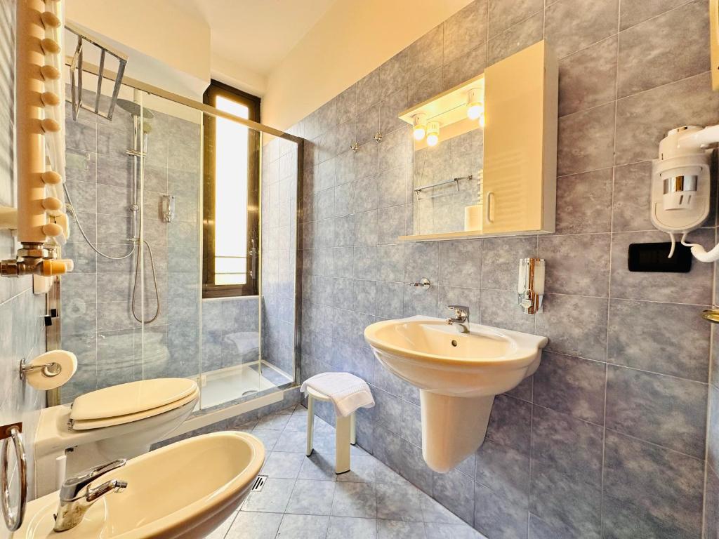 Koupelna v ubytování Hotel Galata
