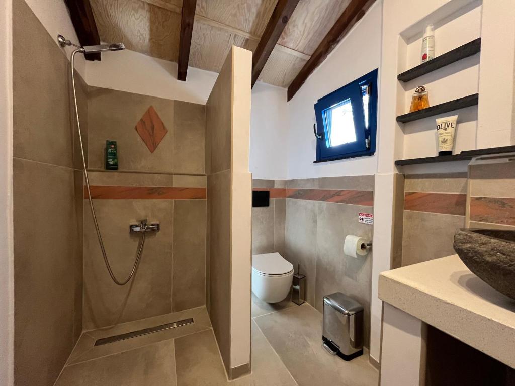 Koupelna v ubytování Ferienhaus Asterousia