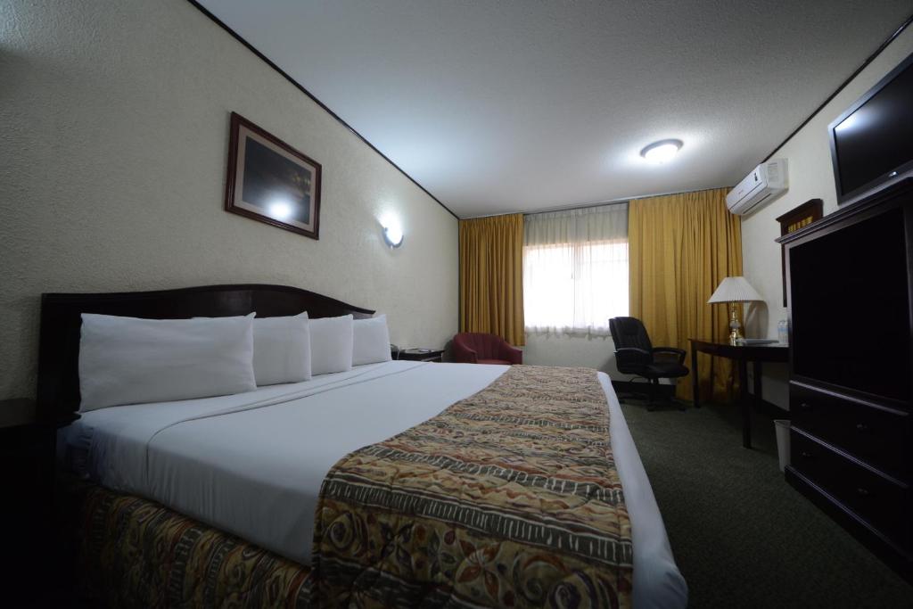 Postel nebo postele na pokoji v ubytování Hotel Sicomoro