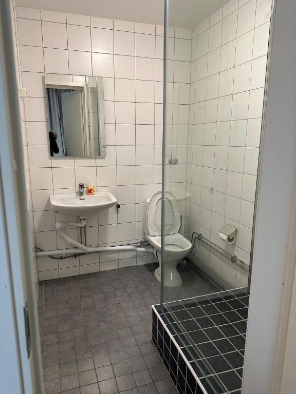 Koupelna v ubytování Hotel City Living
