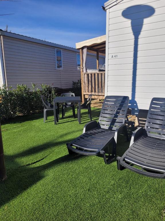 Zahrada ubytování Mobil Home Abricotiers 1