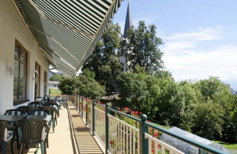 Balkón nebo terasa v ubytování Gästehaus Gröblacher