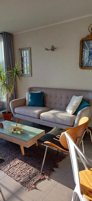 Posezení v ubytování Excelente Habitación en Centro de Santiago