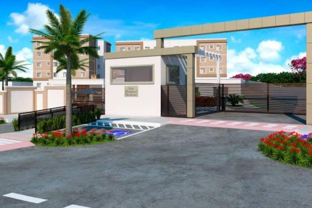una representación de una casa con aparcamiento en Apartamento inteiro litoral norte Natal RN en Natal