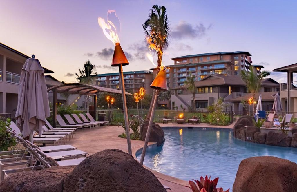Bazén v ubytování Luana Garden Villas By Maui Resort Rentals nebo v jeho okolí