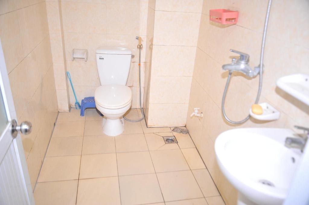 Koupelna v ubytování nhatrodongme