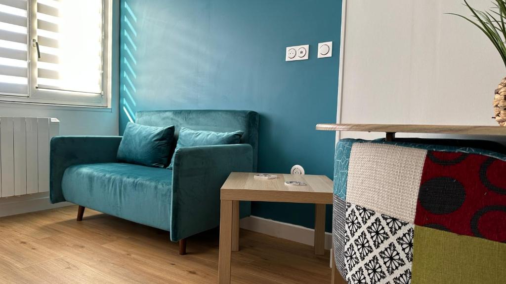 Posezení v ubytování Appartement MaCoco Front de Mer
