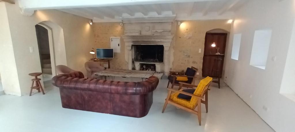 Posezení v ubytování Gîte l'Echauguette du Perche