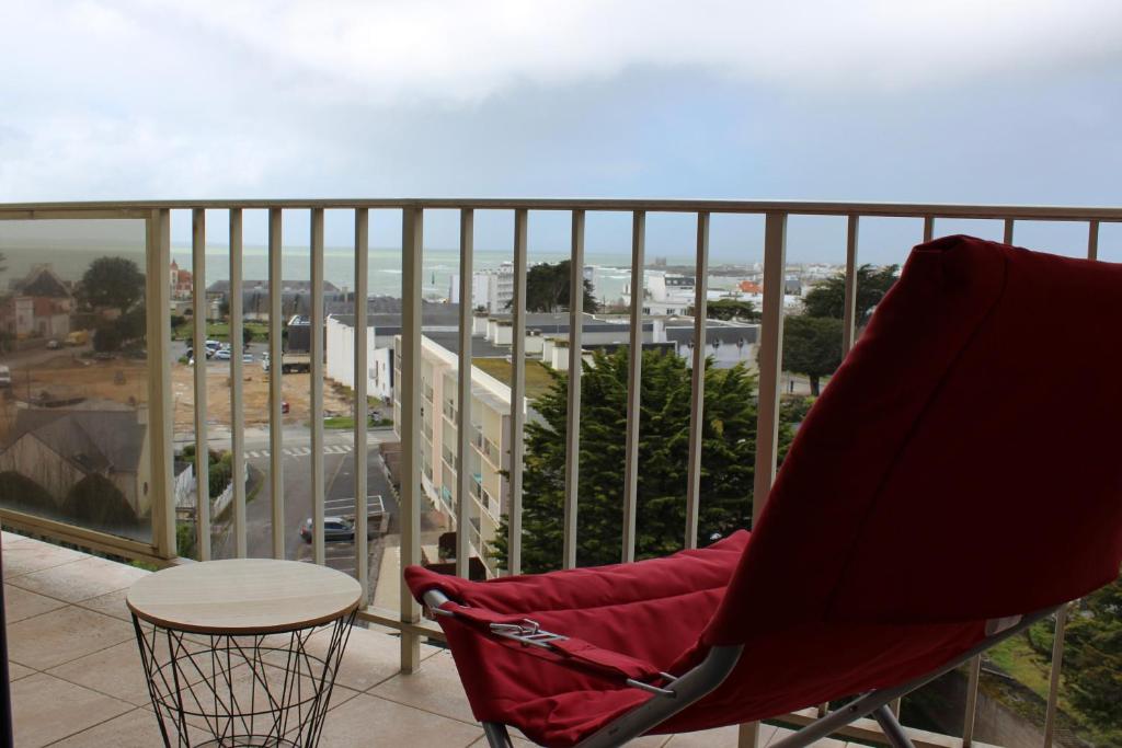 Balkón nebo terasa v ubytování Appartement vue panoramique mer, prêt de vélos, WIFI