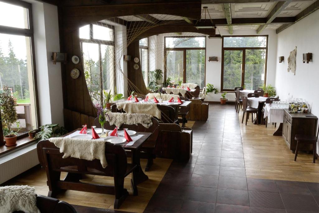 Restaurace v ubytování Pensiunea Andreea