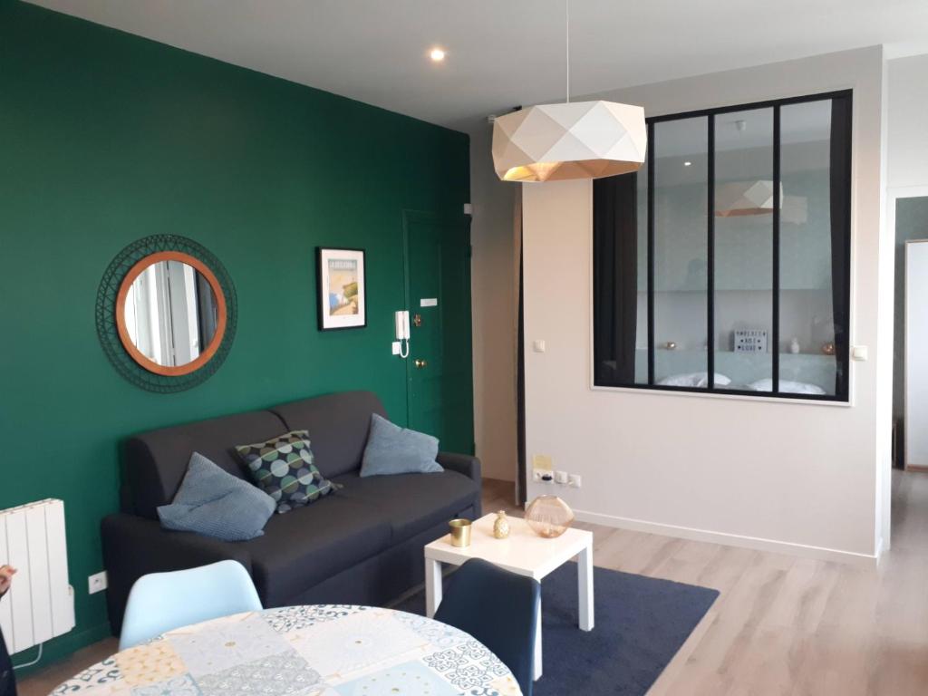 Posezení v ubytování Appartement lumineux centre digue