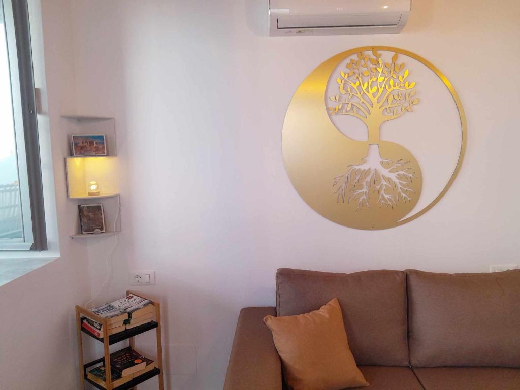 Posezení v ubytování "Zeus House" Sevasti Symi Studios