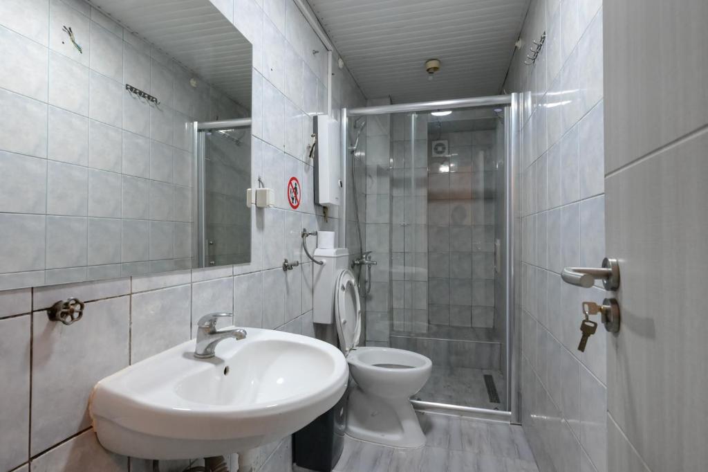 Koupelna v ubytování Hostel Best Skopje