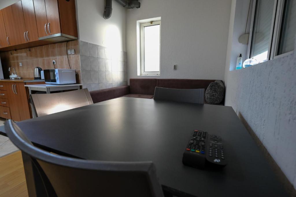 Kuchyň nebo kuchyňský kout v ubytování Hostel Best Skopje
