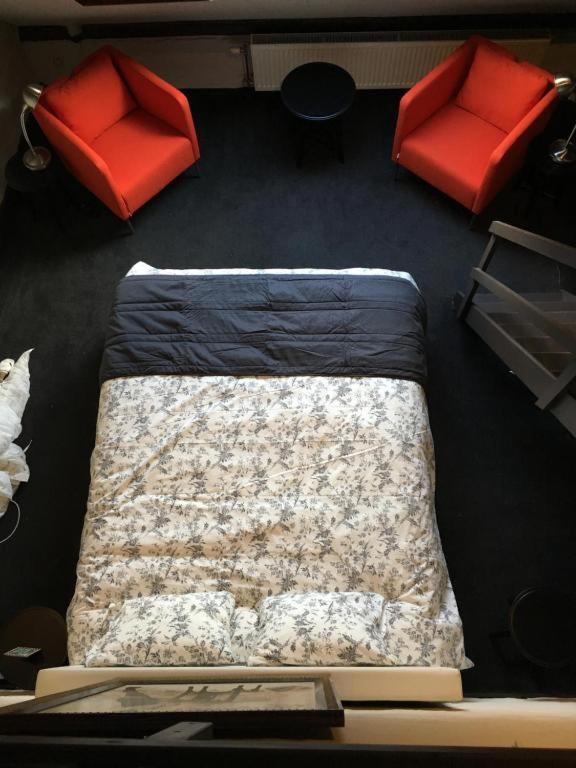 Posezení v ubytování B&B De Kaai