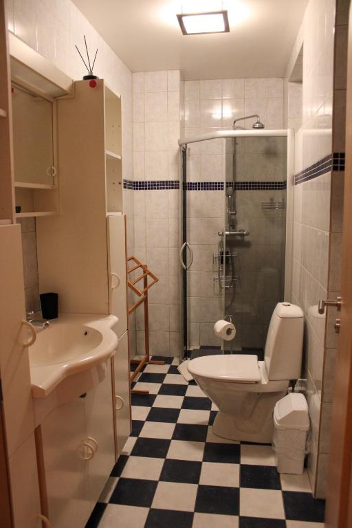 Koupelna v ubytování Aurora Guesthouse