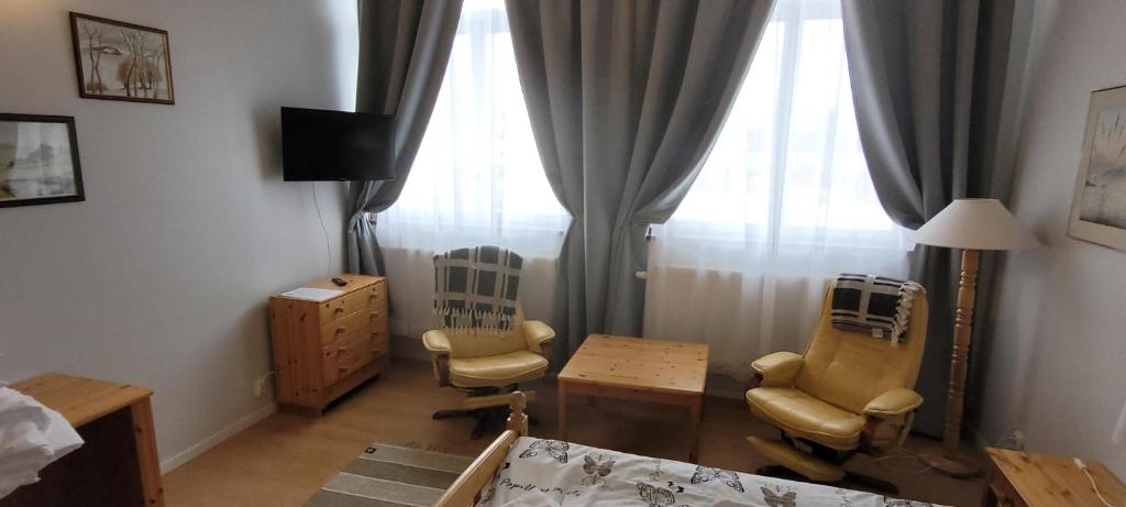 Posezení v ubytování Skeppsgården B&B