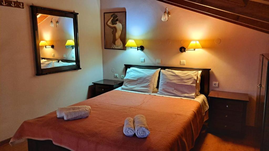 Postel nebo postele na pokoji v ubytování Villa Alexandros