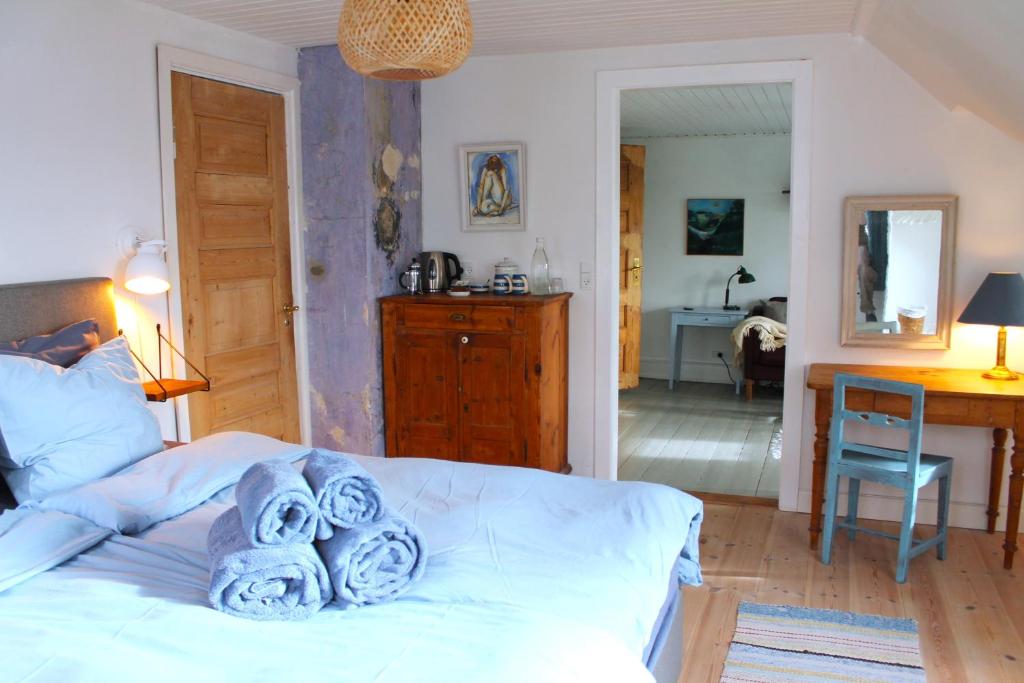 Postel nebo postele na pokoji v ubytování Rosenhøj Bed and Breakfast