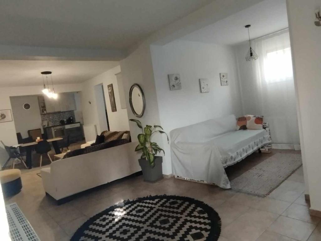 Posteľ alebo postele v izbe v ubytovaní Apollon house