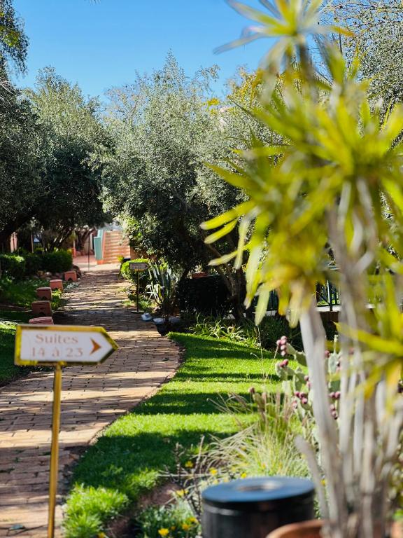 Zahrada ubytování Pavillon du Golf -Palmeraie suites