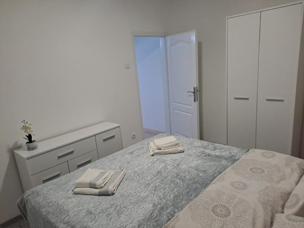 Postel nebo postele na pokoji v ubytování Bogdan Apartmani
