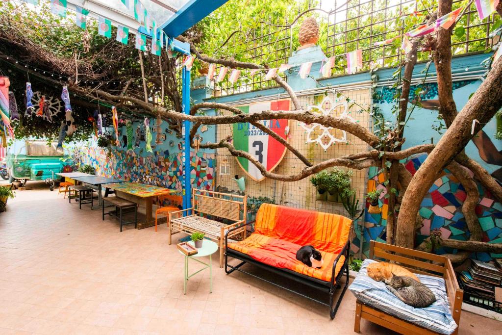 Posezení v ubytování Eco hostel floreale
