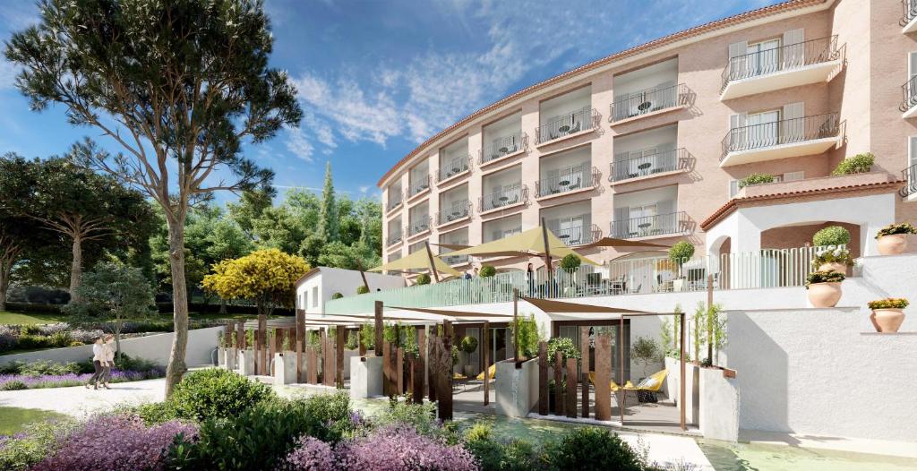 Zahrada ubytování Hôtel du Parc Cavalaire sur Mer