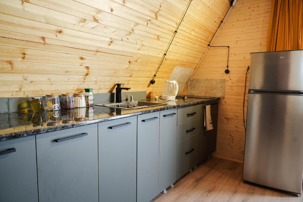 Kuchyň nebo kuchyňský kout v ubytování Villa Hillside Gudauri