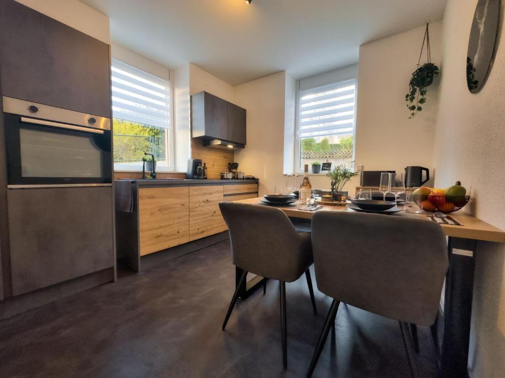 Kuchyň nebo kuchyňský kout v ubytování Apartment Schwarzwaldgeflüster