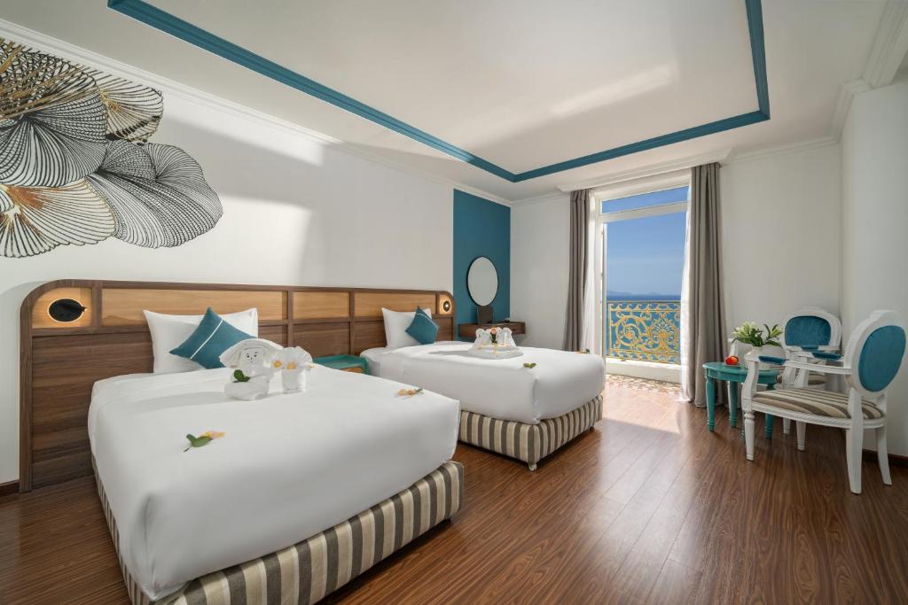 Suite 2 Giường Đơn Hướng Đại Dương Có Ban Công
