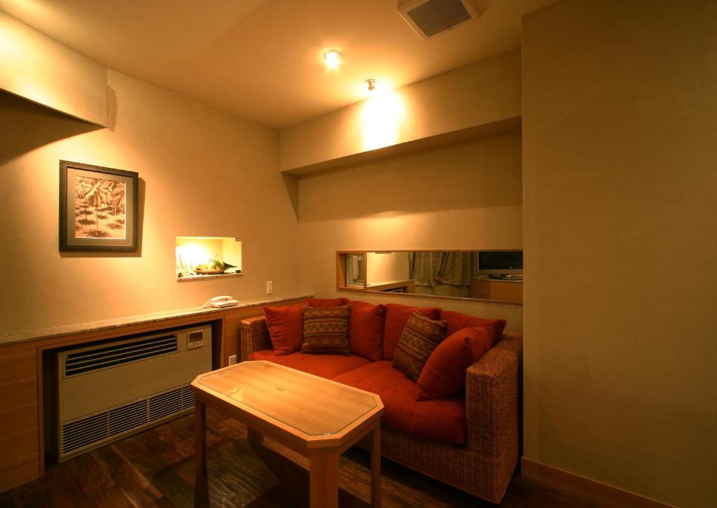 Posezení v ubytování HOTEL ｍ
