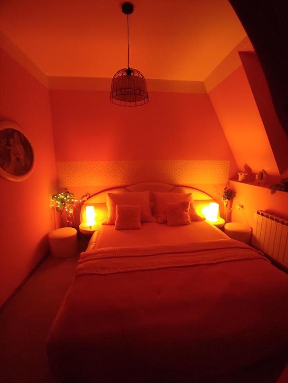 Łóżko lub łóżka w pokoju w obiekcie Pension Relax