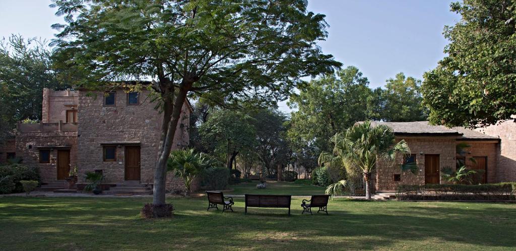 Zahrada ubytování MANVĀR SHERGARH, THE DESERT RESORT