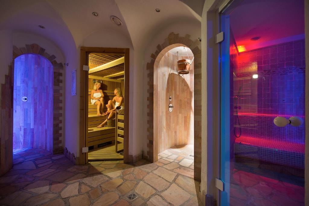 Koupelna v ubytování Hotel Cristallo