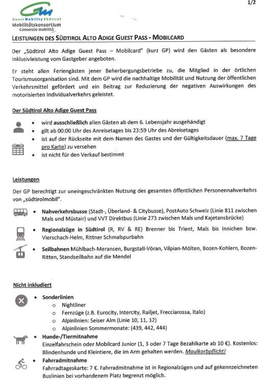Zdjęcie z galerii obiektu Haus Talblick "Wallbug" Ferienwohnung 1 w mieście Naturns