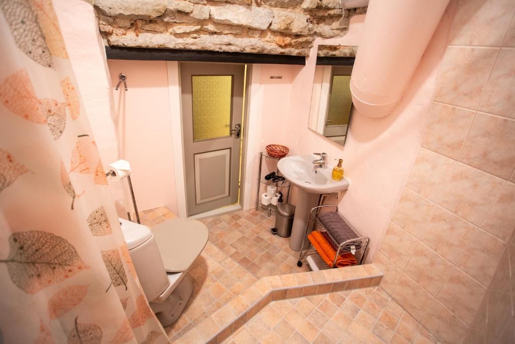 Koupelna v ubytování Villa Hortensia