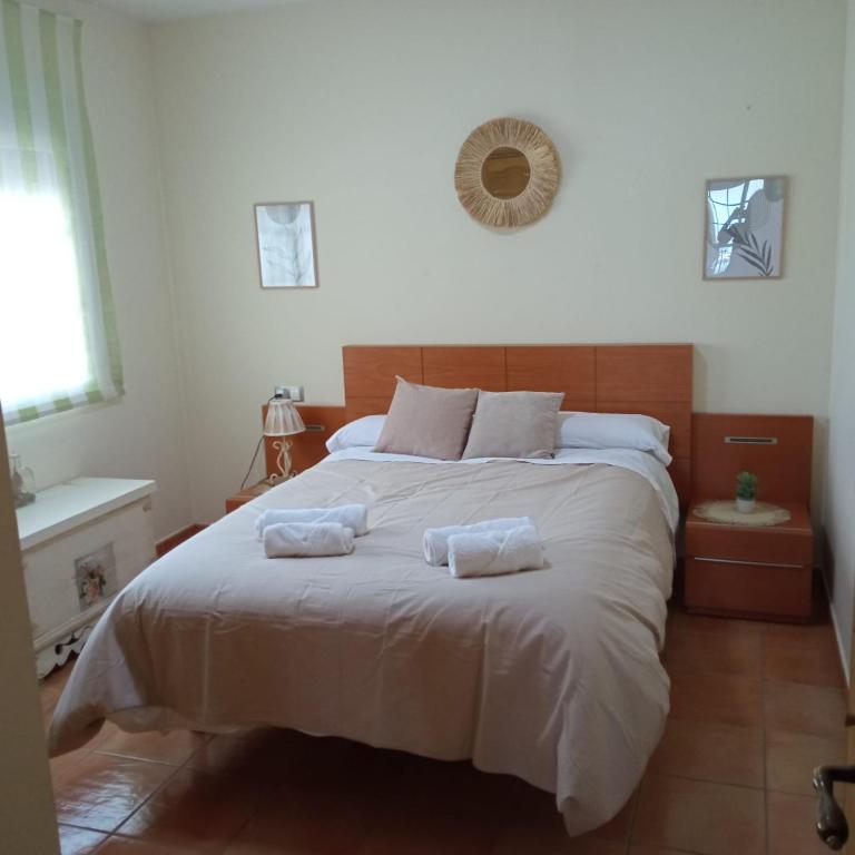 Postel nebo postele na pokoji v ubytování Chalet La Calma en Lorca