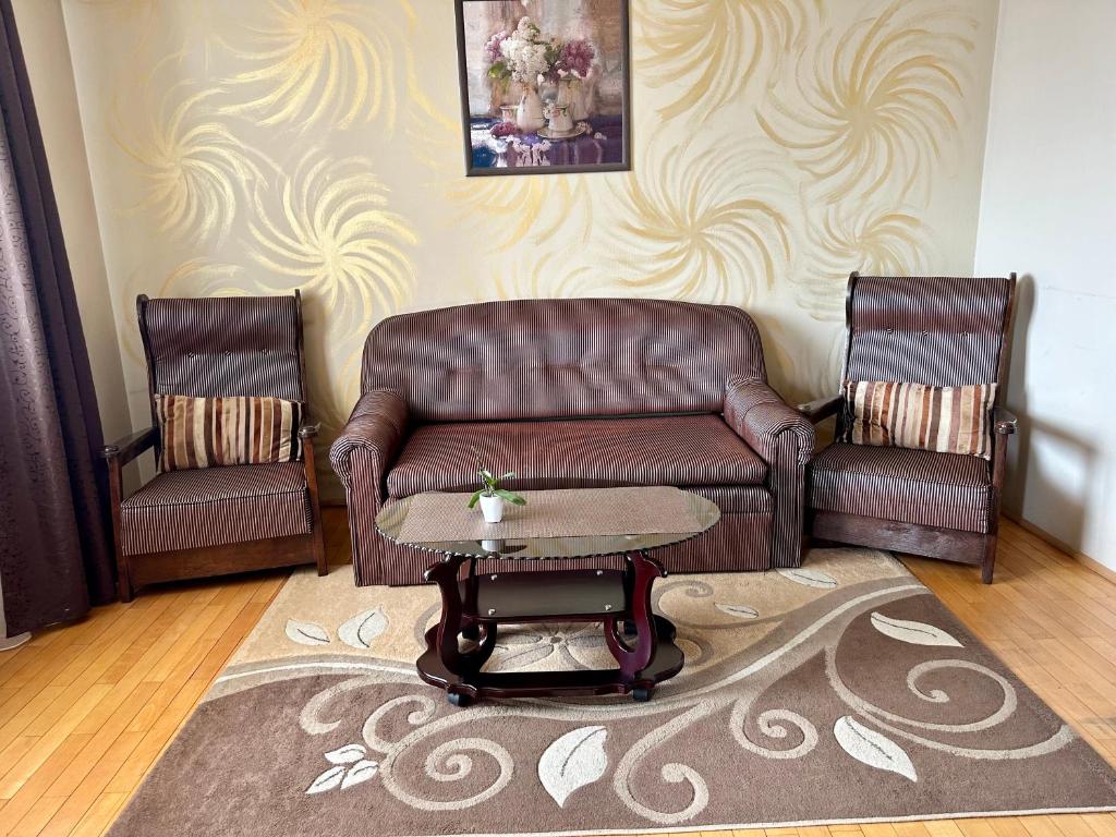 Posezení v ubytování Panoramic Cetatuie