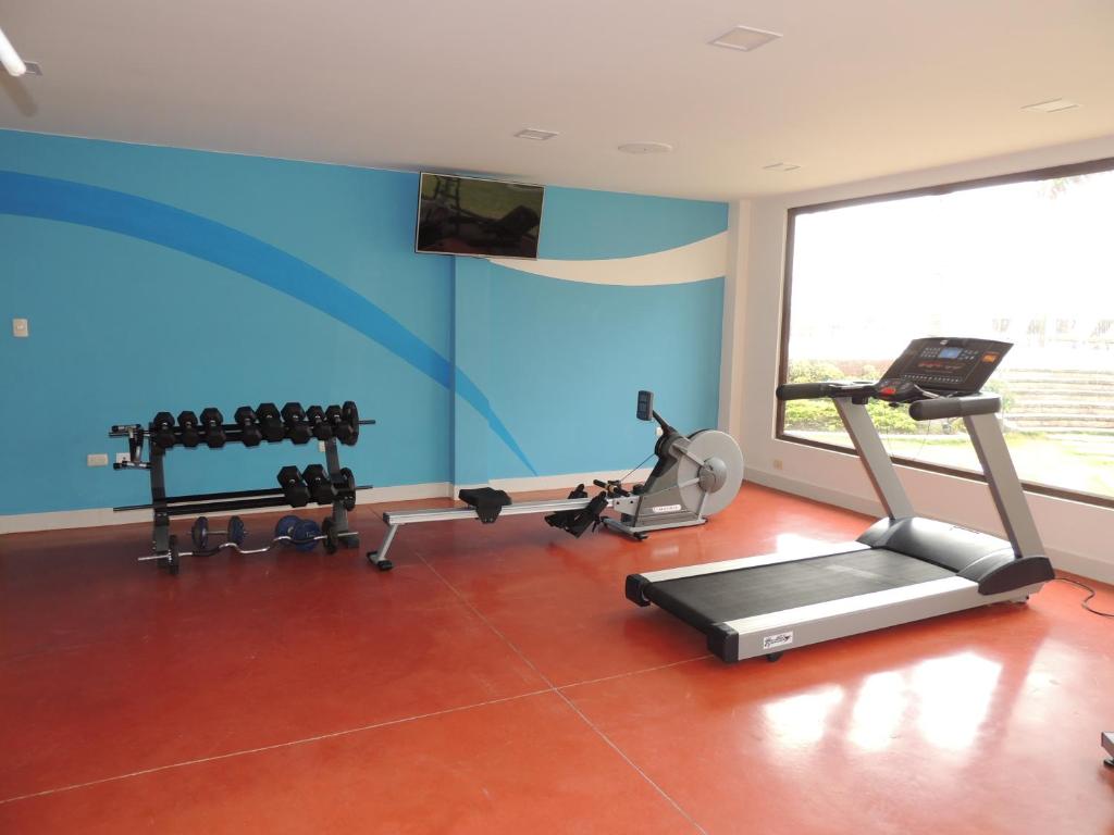 Fitness centrum a/nebo fitness zařízení v ubytování Playa Paraíso