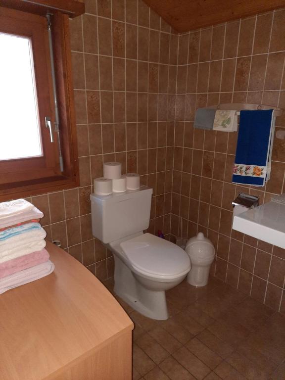 Koupelna v ubytování Les Lavandes
