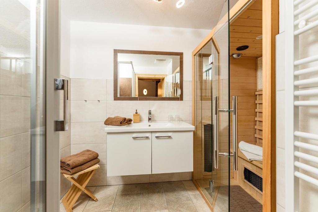 Kúpeľňa v ubytovaní Winklhütte