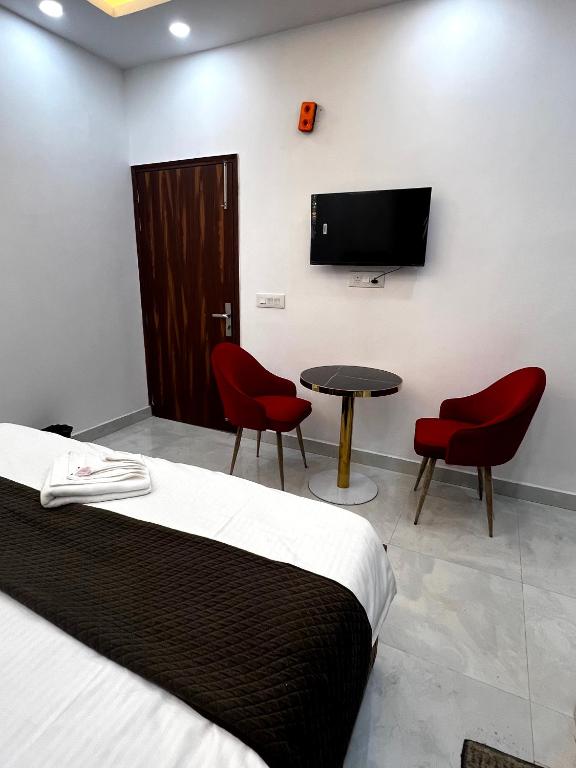 TV a/nebo společenská místnost v ubytování Hotel Trending Stay