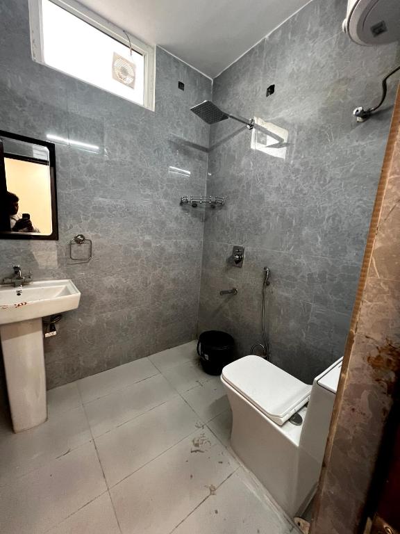 Koupelna v ubytování Hotel Trending Stay