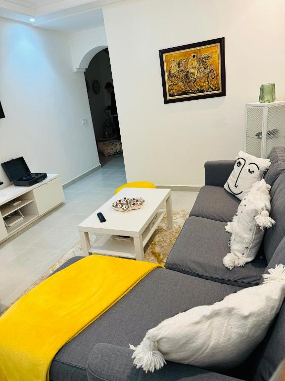 Posezení v ubytování Le Majorelle Cozy Flat