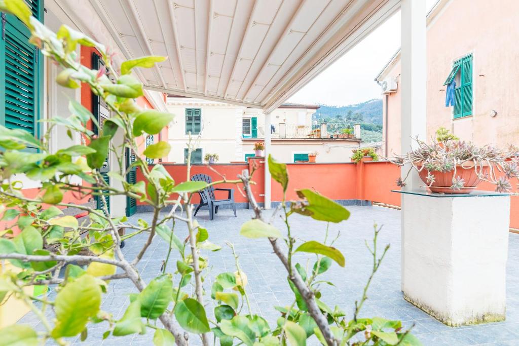 En balkon eller terrasse på Santa Caterina, Levanto